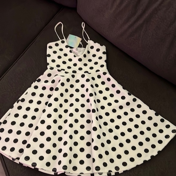 NWT Missguided Polka Dot Dress Size 0 - Picture 1 of 5
